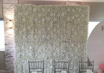 White Flower Wall Rental Atlanta