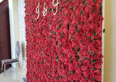 Red Flower Wall Rental Chesapeake