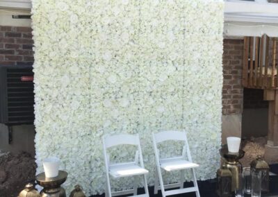 flower wall decor rental