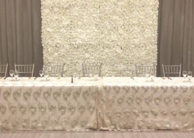 Memphis White Flower Wall Rental