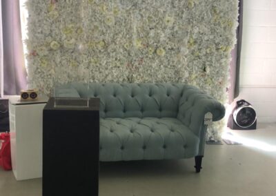 flower wall decor rental