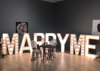 Marry Me Marquee Letters Rental