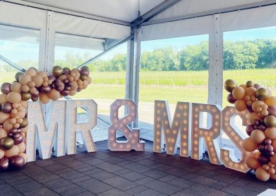 Augusta Mr & Mrs Marquee Letters Rental