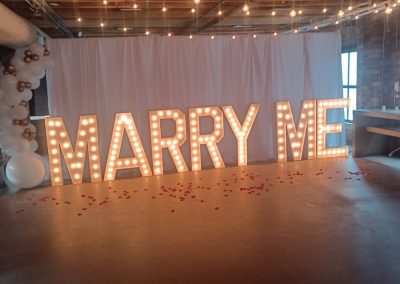Marry Me Marquee Letters Rental in Chandler