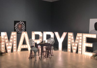 Marry Me Marquee Letters Rental in Chattanooga