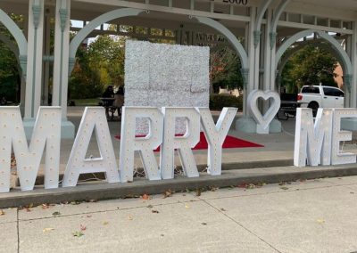 Chicago Marry Me Marquee Letters Rental