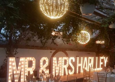 Mr & Mrs Marquee Letters Rental in Columbia