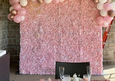 Cleveland Pink Blush Flower Walls Rental
