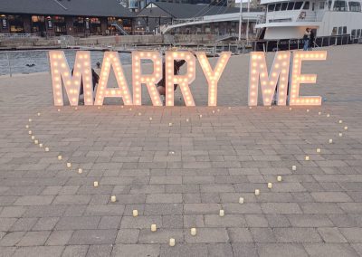 Corpus Christi Marry Me Marquee Letters