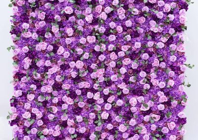 Dayton Purple Flower Walls Backdrop Rental