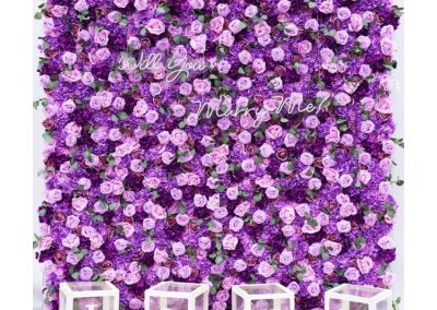 Lubbock Purple Flower Walls Rental