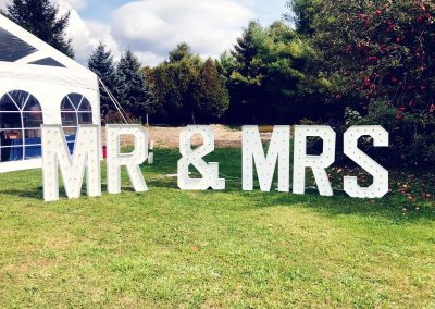 Plano Mr & Mrs Marquee Letters Rental